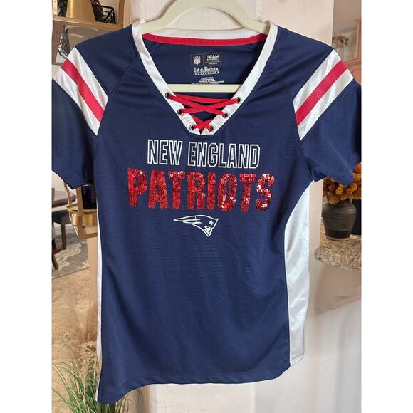 NFL New England Patriots woman's T-shirt jersey size S 2-6 - Picture 4 of 6